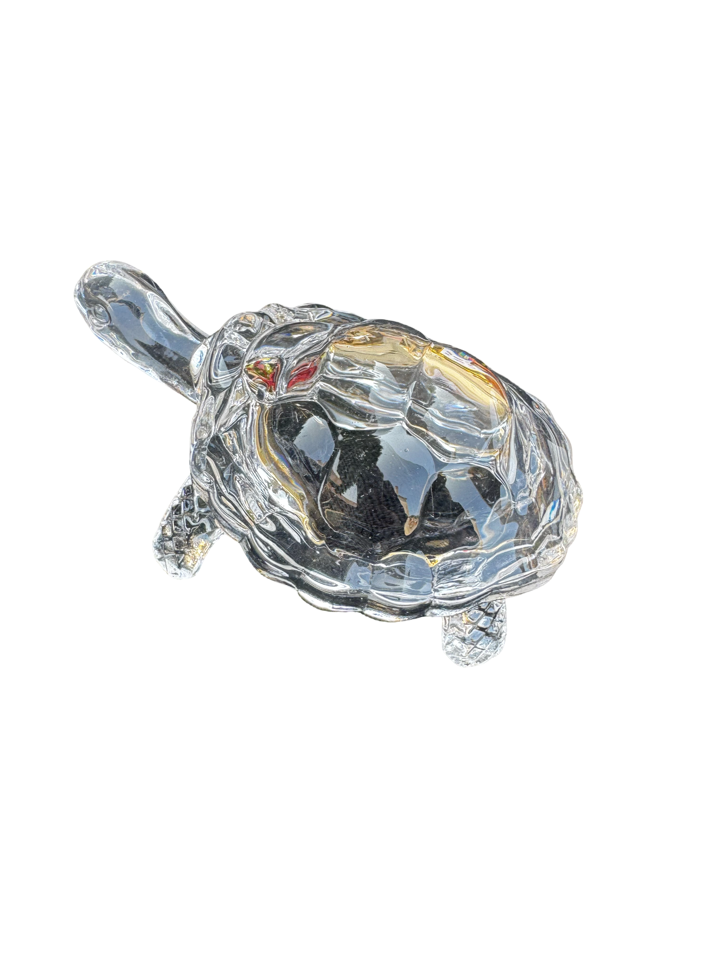 Tortue en Quartz Clair – Figurine en Pierre Naturelle
