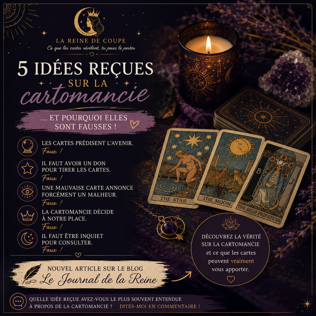 5 idées reçues sur la cartomancie… et pourquoi elles sont fausses