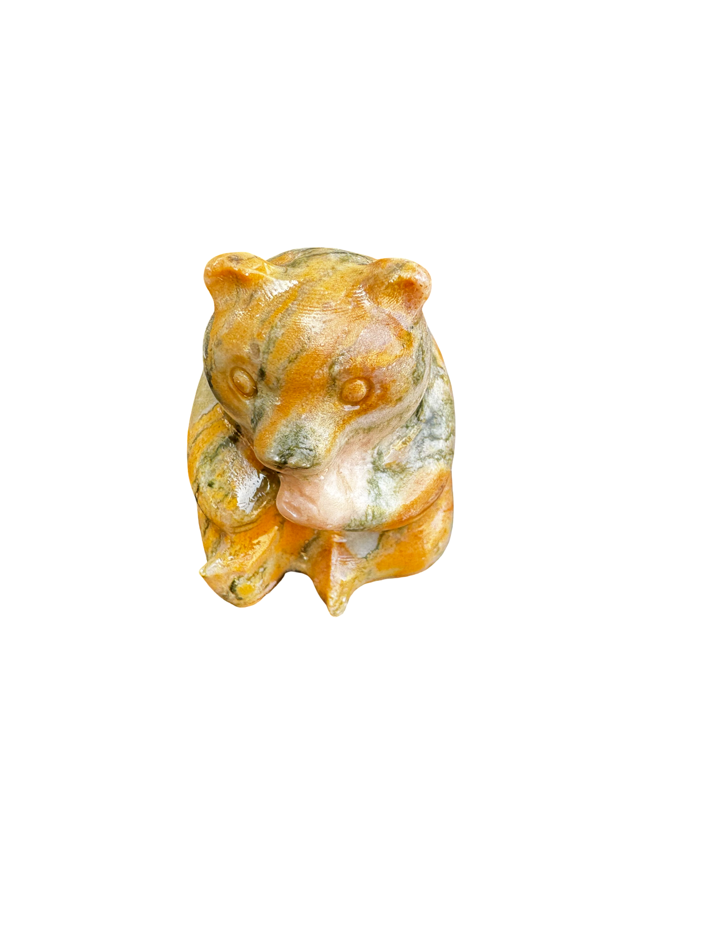 Ours en Jaspe paysage – Figurine sculptée